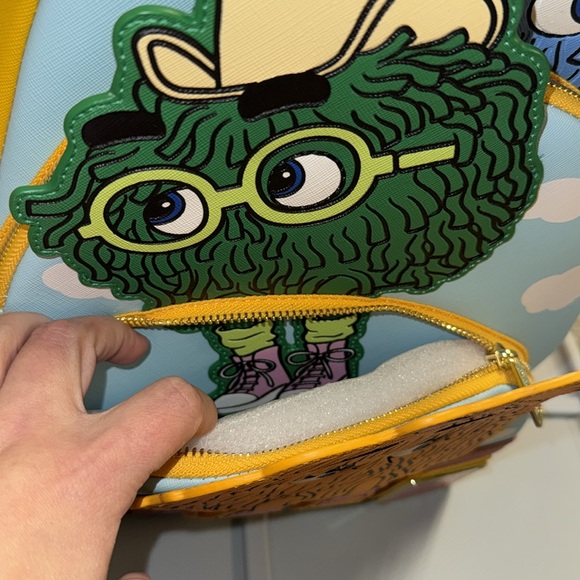 Loungefly McDonald's Vintage Fry Kids Triple Pocket Mini Backpack - Picture 4 of 11